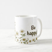 Mug Joyeux raton laveur dans les marguerites (Devant droit)