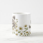 Mug Joyeux raton laveur dans les marguerites (Centre)