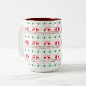 Mug Joyeux Renne de Noël (Devant gauche)