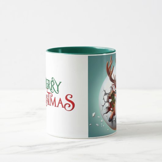 Mug Joyeux rennes de Noël (Centre)