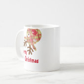 Mug Joyeux rennes lunaires de Noël (Devant gauche)