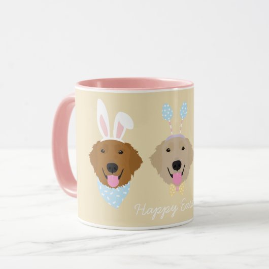 Mug Joyeux Retriever de Pâques (Devant gauche)