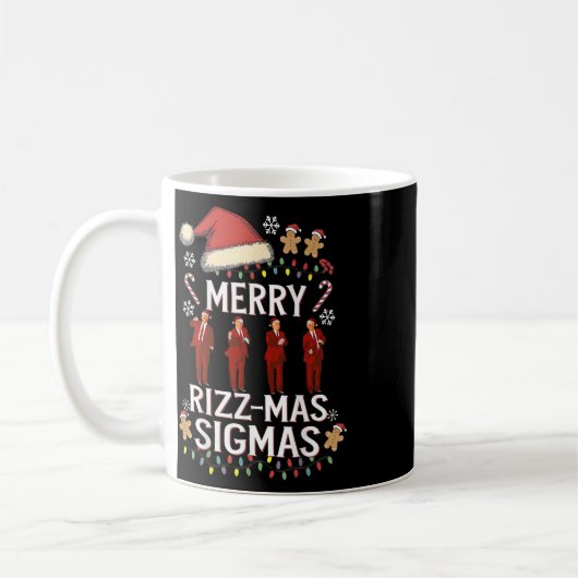 Mug Joyeux Rizz Mas Sigmas Gen Alpha Trump Noël Pj (Gauche)