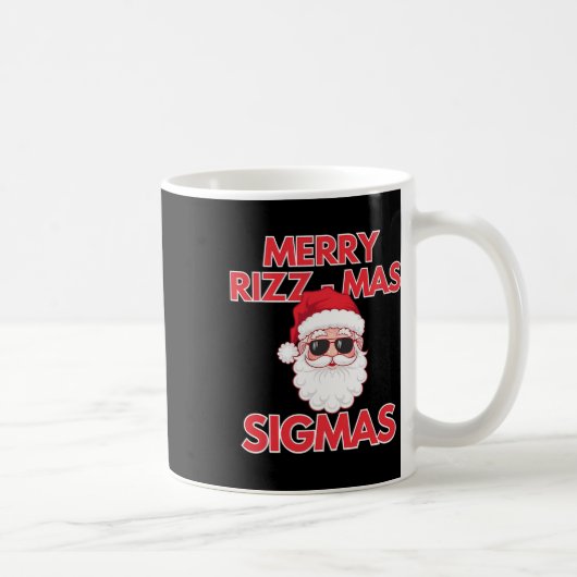 Mug Joyeux Rizz Mas Sigmas Noël Rizzmas Drôle Sant (Droite)