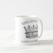 Mug Joyeux Roi de Fête des pères pour une citation d'u (Devant droit)