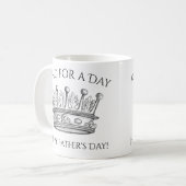 Mug Joyeux Roi de Fête des pères pour une citation d'u (Devant gauche)