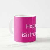 Mug Joyeux rose anniversaire (Devant gauche)