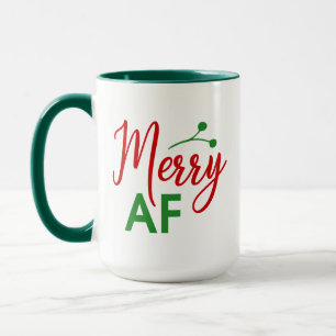 Mug Joyeux S*** Noël Holly, Cadeau de Noël Drôle