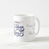 Mug Joyeux Sac fourre-tout de jour de mariage - Cadeau (Devant droit)