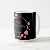 Mug Joyeux Saint-Valentin Coeur rose mignon (Devant droit)