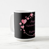 Mug Joyeux Saint-Valentin Coeur rose mignon (Devant gauche)
