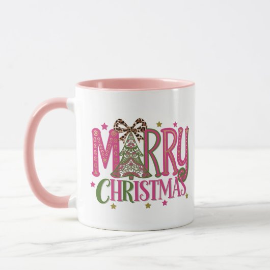 Mug Joyeux sapin de Noël (Gauche)
