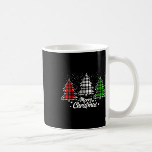 Mug Joyeux sapin de Noël Buffalo plaqué Rouge Blanc