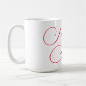 Mug Joyeux sapin de Noël et calligraphie (Gauche)