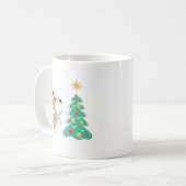 Mug Joyeux sapin de Noël mignon Chien Chien Chien Sant (Devant gauche)