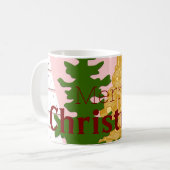 Mug Joyeux sapin rose (Devant gauche)