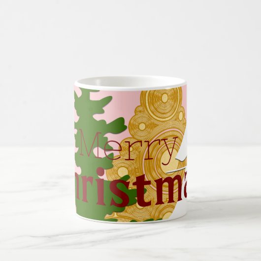 Mug Joyeux sapin rose (Centre)