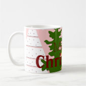 Mug Joyeux sapin rose (Gauche)