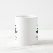 Mug Joyeux sapin vert de Noël Parkly Nom de famille (Centre)