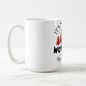 Mug Joyeux sapins rouges de Noël (Gauche)
