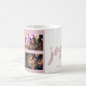 Mug Joyeux Script Blush Pink 4 Photo Coller Keepsaké (Centre)