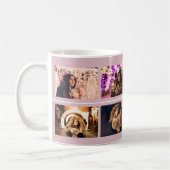 Mug Joyeux Script Blush Pink 4 Photo Coller Keepsaké (Gauche)