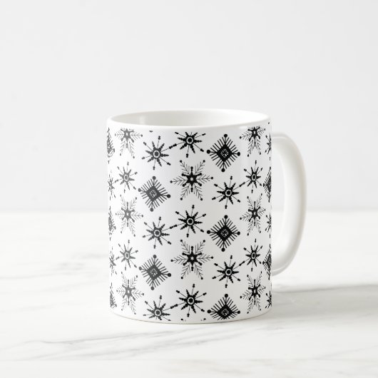 Mug Joyeux script de Noël Flèches noires (Devant droit)