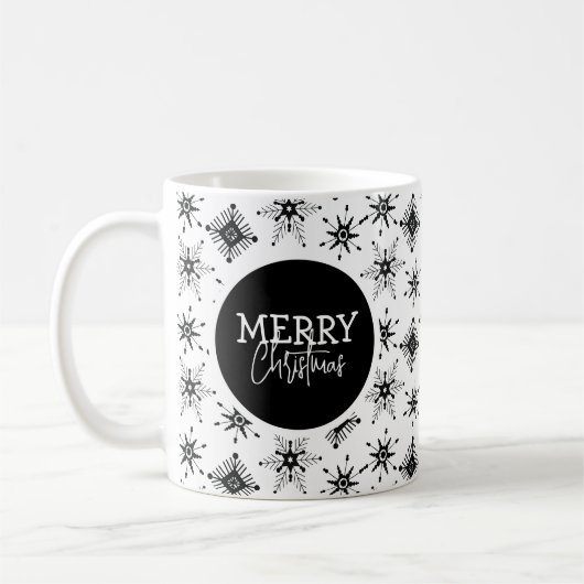 Mug Joyeux script de Noël Flèches noires (Gauche)