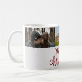 Mug Joyeux script de Noël trois photo (Gauche)