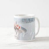 Mug Joyeux Script Simple & moderne Présentation photo (Devant droit)