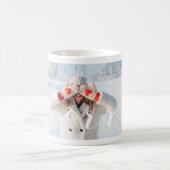 Mug Joyeux Script Simple & moderne Présentation photo (Centre)