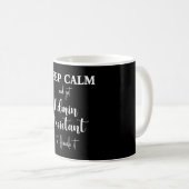 Mug Joyeux Secrétaire jour. Professionnel administrati (Devant droit)