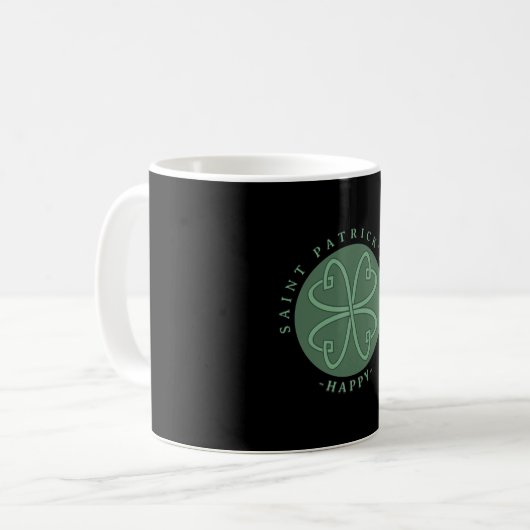 Mug Joyeux Shamrock de la Saint Patrick (Devant gauche)