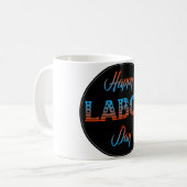 Mug Joyeux signe de la fête du travail (Devant gauche)