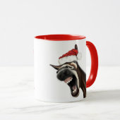 Mug Joyeux Singe de Noël, Fa la la la laaa (Devant droit)