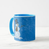 Mug Joyeux Snowman Tourbillonnant (Devant gauche)