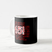 Mug Joyeux soixante-cinquième anniversaire (Devant gauche)
