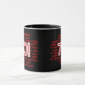 Mug Joyeux soixante-dixième anniversaire (Centre)