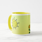 Mug Joyeux soleil et tournesols (Devant gauche)