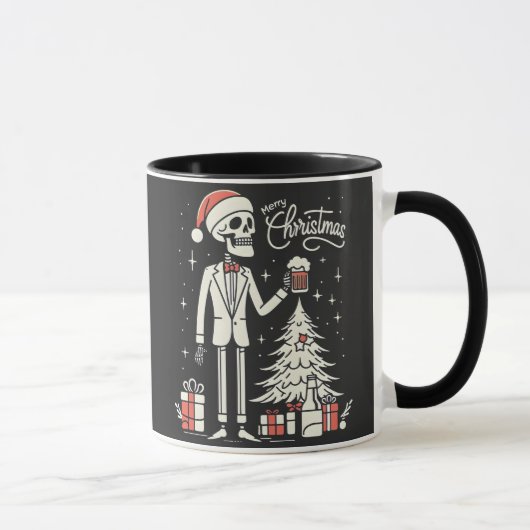 Mug Joyeux squelette de Noël (Droite)