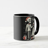 Mug Joyeux squelette de Noël (Devant droit)