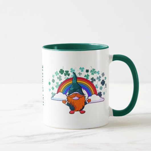 Mug Joyeux St. Patrick Day Gnomest Rainbow Clover (Droite)