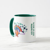 Mug Joyeux St. Patrick Day Gnomest Rainbow Clover (Devant gauche)