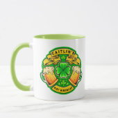 Mug Joyeux St Patrick Day Trèfle 21e Anniversaire (Gauche)