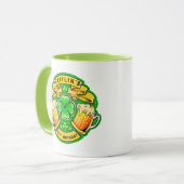 Mug Joyeux St Patrick Day Trèfle 21e Anniversaire (Devant gauche)