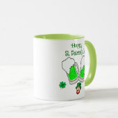 Mug Joyeux St. Patrick's Day Lutins (Devant droit)