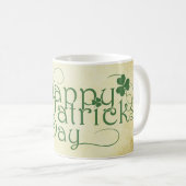 Mug Joyeux St. Patrick's Day Rustic (Devant droit)