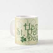 Mug Joyeux St. Patrick's Day Rustic (Devant gauche)