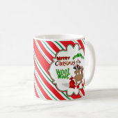 Mug Joyeux Sucre de canne de Noël Woot (Devant droit)