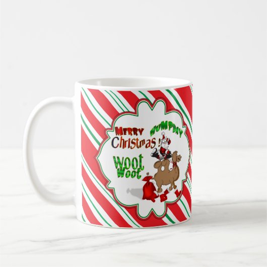 Mug Joyeux Sucre de canne de Noël Woot (Gauche)